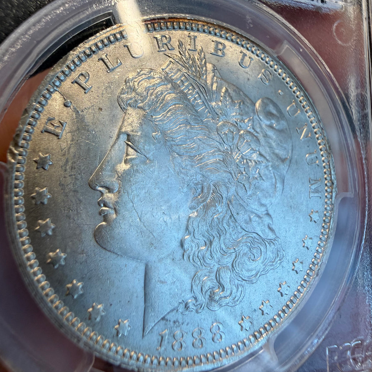 Morgan Dollar, 1888-O, PCGS MS61, Scarface, The King Of VAMs