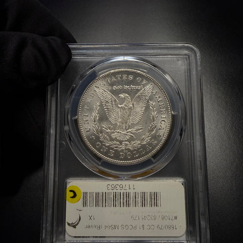 1880/79-CC, PCGS MS64, Reverse of 1878, Morgan Dollar
