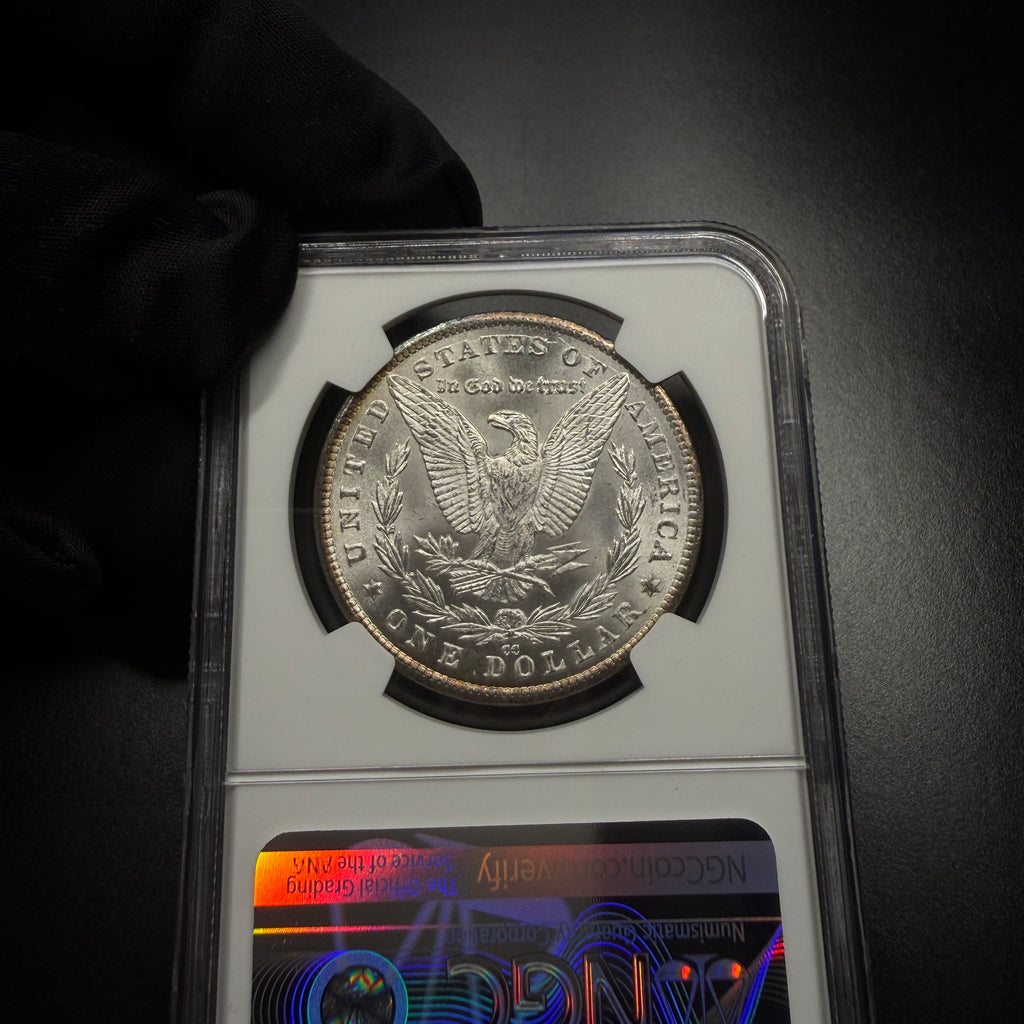 1881-CC, NGC MS 66, VAM-2 GOUGED "8", Morgan Dollar