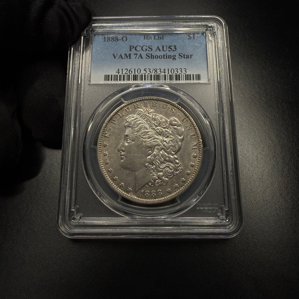 1888-O, PCGS AU53, Hit List, VAM 7A Shooting Star, Morgan Dollar